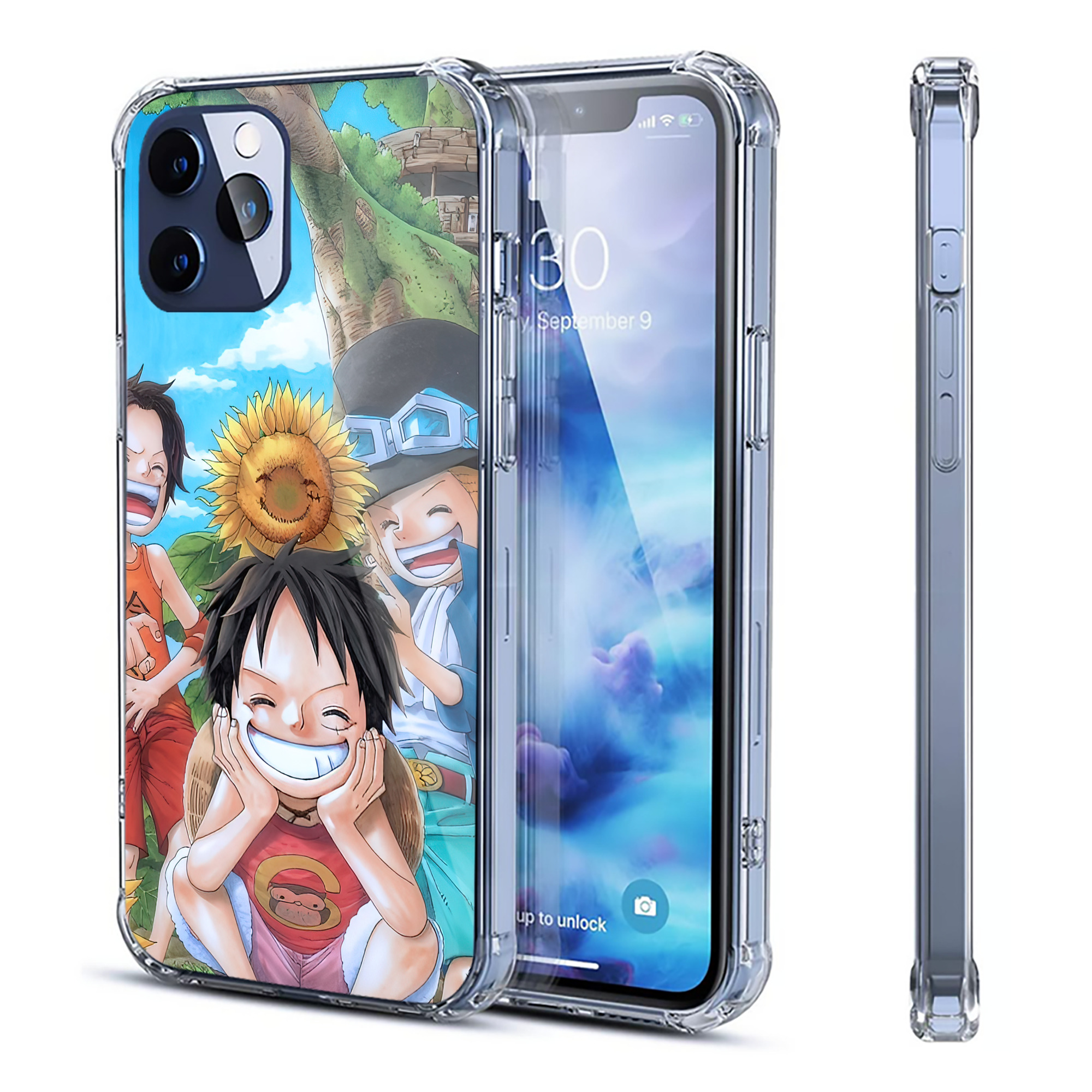 （画像用） ワンピース ONE PIECE 【iPhone 12シリーズ対応】透明スマホケース（クリアソフトケース）
